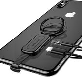 Eyzo Multifuncionele 1x iPhone Lightning, 1x 3,5mm aux Jack - Telefoon Standaard / Ring Grip / Houder, met Magneet