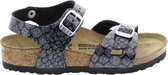 Birkenstock Rio Magic Snake Black-Silver Sandalen Kids  - Maat 25