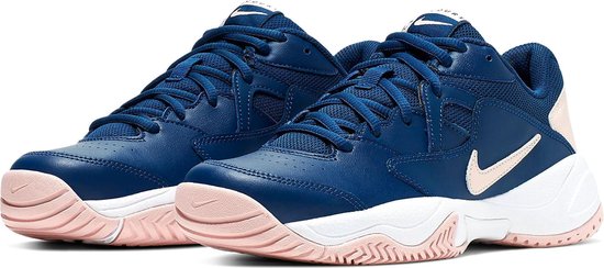 Nike Court Lite 2 Sportschoenen - Maat 38 - Vrouwen - blauw/roze | bol.com