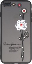 Wit Love Forever back case Hoesje voor Apple iPhone 7 / 8 Plus