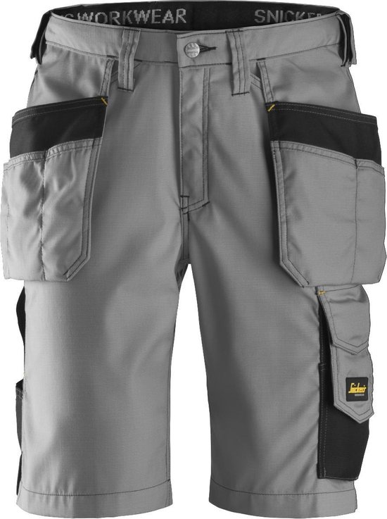Shorts de travail Snickers Workwear - Inc. poches holster - gris / noir -  mt. 52 | bol.com