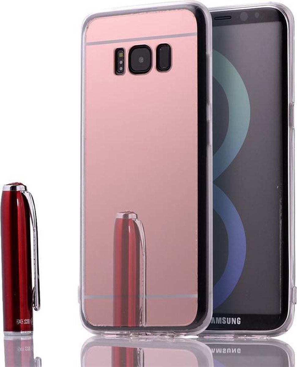 Miroir 2 en 1 et étui pour Samsung Galaxy S8 Plus - Roz-Metallic | bol.com