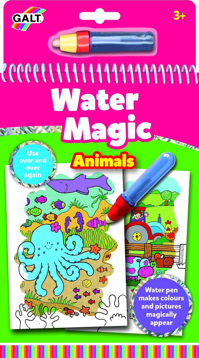 Galt Waterkleurboek Water Magic Animals - Kleurboek — afbeelding 13