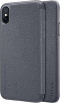 Nillkin Sparkle Lederen Case Apple iPhone X / XS - Zwart