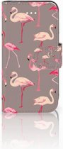 Apple iPhone 5 | 5s | SE Uniek Ontworpen Hoesje Flamingo's
