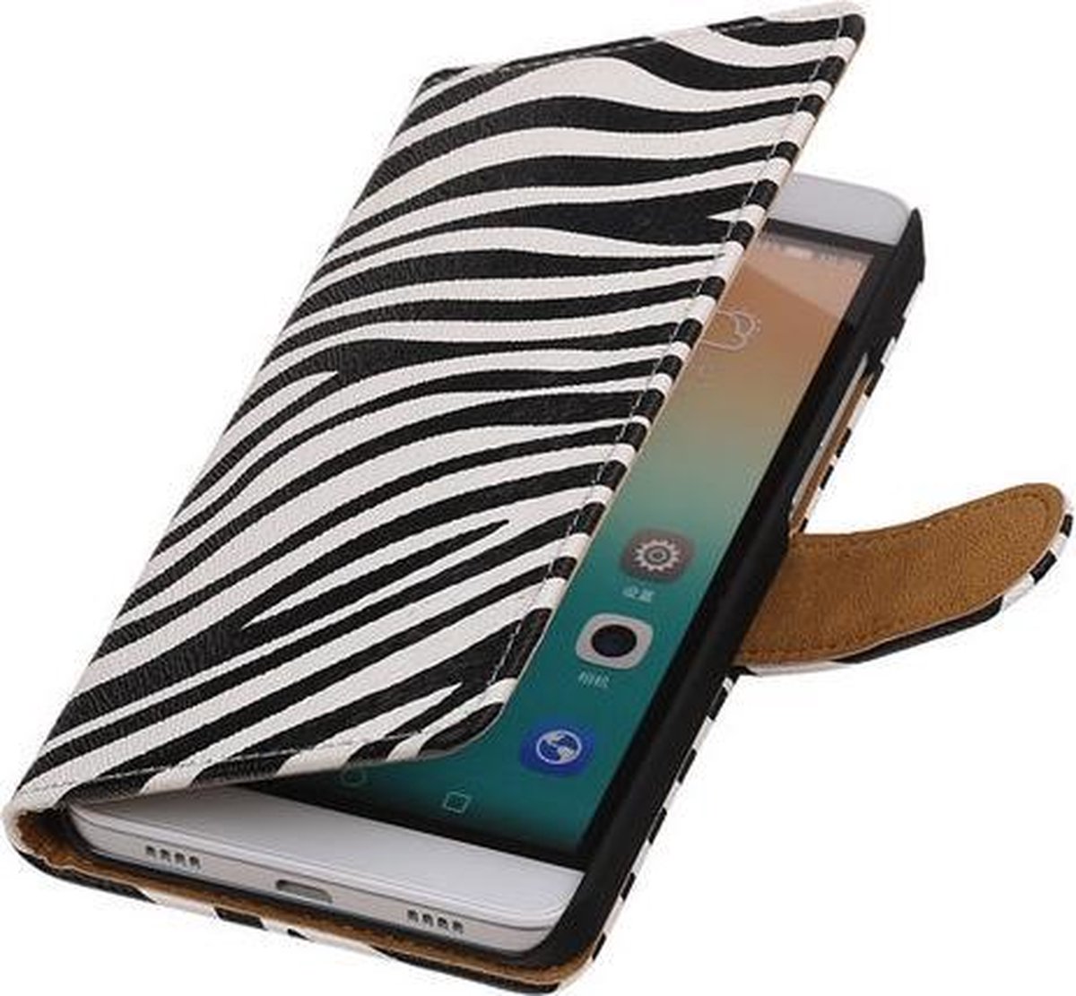 Huawei Honor 7i - Zebra Booktype Wallet Hoesje