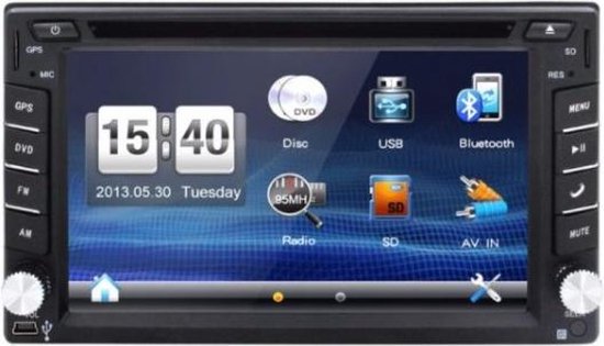 Voltario® 2 DIN Autoradio – Groot beeldscherm – GPS - iPhone en Android  ondersteuning! - R | bol.com