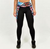 High waist sport legging dames | Graffiti beasts | Inverse | Unieke graffitiprint - Katre -  Maat L