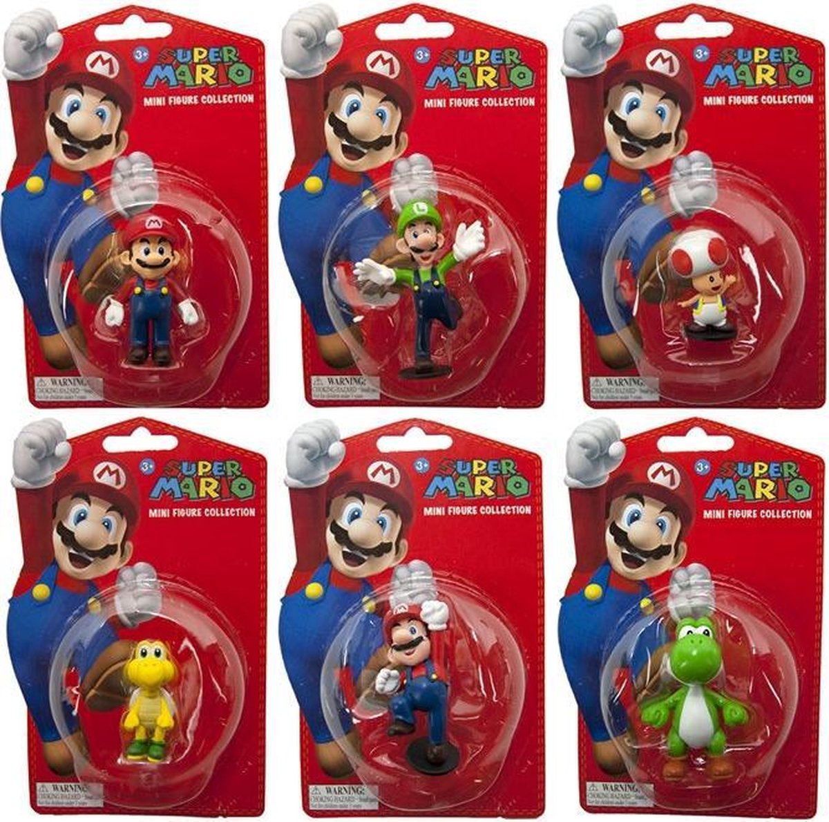 Set van 6 verschillende Super Mario poppetjes / figuurtjes | bol.com