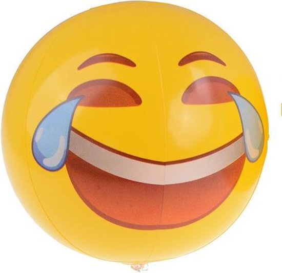 Opnieuw schieten auteur Persoonlijk Emoji Laugh to cry strandbal | bol.com