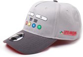 Nintendo - SNES Buttons Curved Cap - Grey