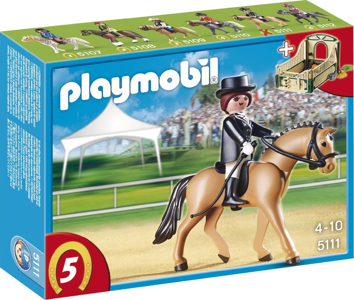 PLAYMOBIL Dressuurpaard met Paardenbox - 5111 | bol.com