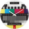 NeXtime Little Testpage - Klok - Image de test - Rond - Glas - Ø20 cm - Multicolore