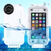 PULUZ for iPhone 6 & 6s 40m/130ft Waterproof Diving Housing Photo Video Taking Underwater Cover Case(White)