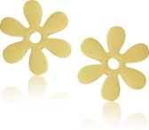 Montebello Oorbellen Blume Gold O - Dames - 316L Staal Goud PVD - Bloem - ∅ 13 mm