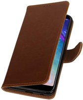 Coque Brown Type Book Pull-up pour Samsung Galaxy A6 Plus 2018