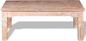 Salontafel 110x60x45 cm massief acaciahout (incl. vloerviltjes)