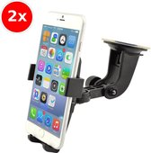 2x Auto houder - Telefoonhouder met Zuignap - Flexibel met Grip - Universeel - Rheme