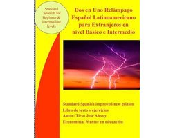 Dos en Uno Relámpago español latinoamericano para extranjeros en nivel básico e intermedio