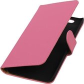 Huawei Nexus 6P - Effen Roze Booktype Wallet Cover