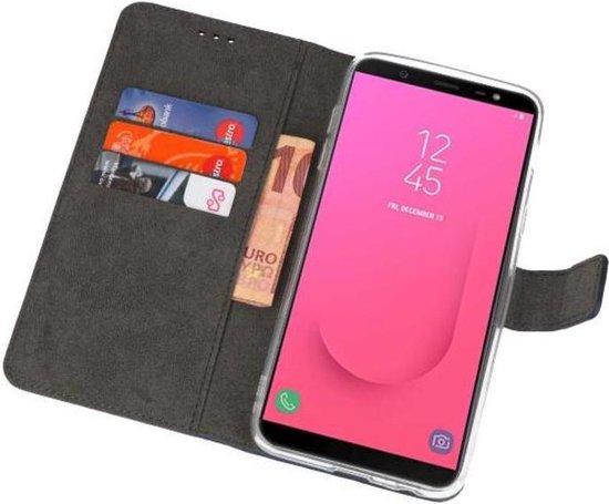 Bestcases Étui pour téléphone avec porte-cartes Samsung Galaxy J8 (2018) - Bleu marine