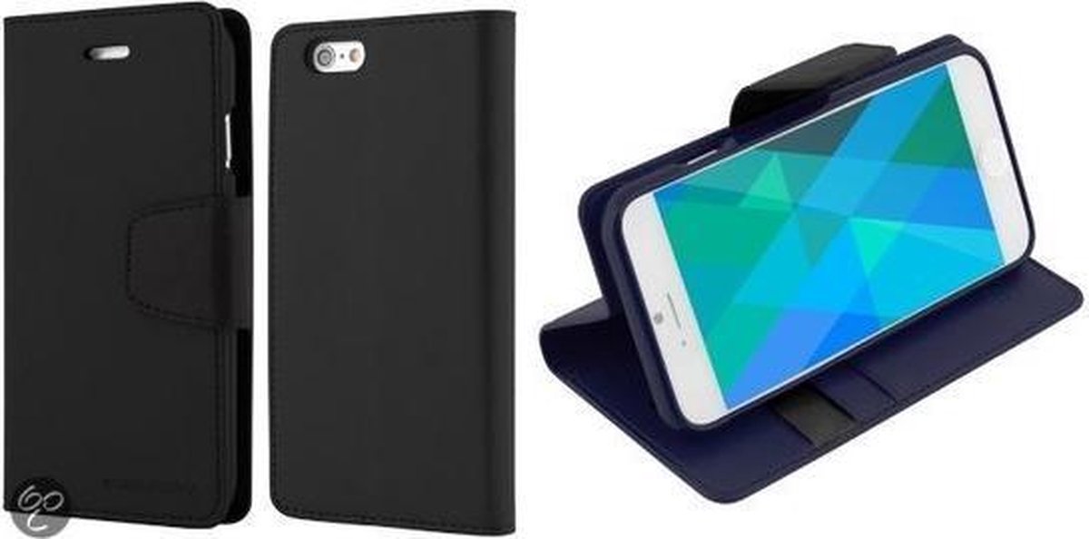 iPhone 6 Hoesje Sonata Diary Cover Zwart