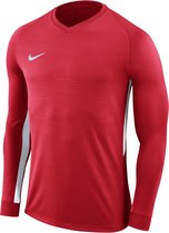 Nike Tiempo Premier LS Jersey  Sportshirt - Maat S  - Mannen - rood/wit