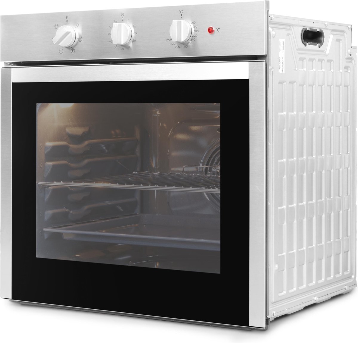 Indesit inbouw elektrische oven kleur rvs