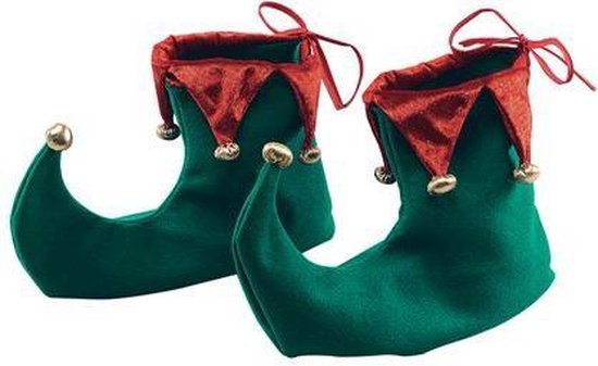 Kerst elf schoenen van stof | bol.com