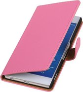LG Nexus 5X - Effen Roze Booktype Wallet Cover