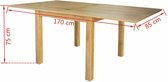Uitschuifbare tafel eikenhout 170x85x75 cm