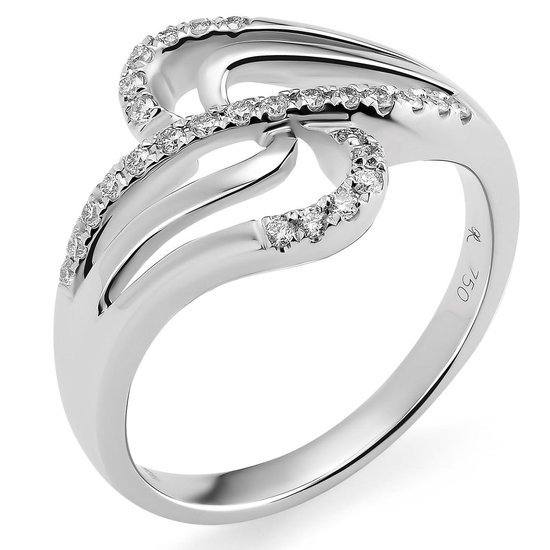 Orphelia RD-3375/56 - Ring - 18 Karaat Witgoud / Diamant 0.19 ct