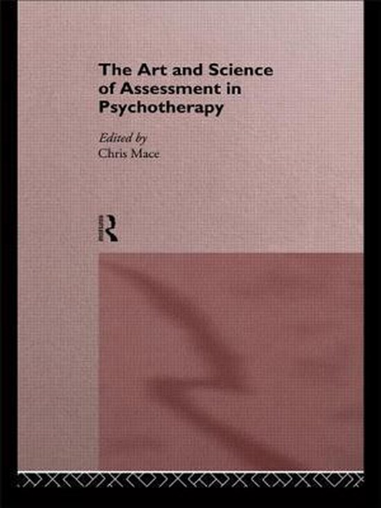 The Art and Science of Assessment in Psychotherapy - cover