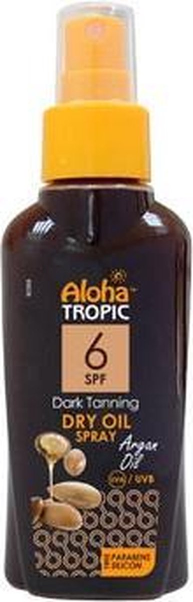 Aloha Tropic Zon Olie SPF 6 Argan Olie 100ml