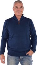 BJØRNSON JOAKIM Pullover Acryl 4 Seizoenen Heren - Maat M - Bordeaux Denim Blauw