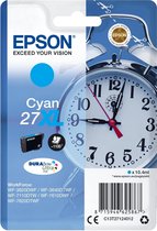 EPSON 27XL ink cartridge cyan high capacity 10.4ml 1.100 pages 1-pack RF-AM blister - DURABrite ultra ink