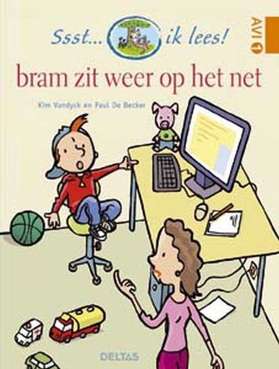 Cover van het boek 'Bram zit weer op het net / AVI 1' van K. Vandyck en K. Vandyk
