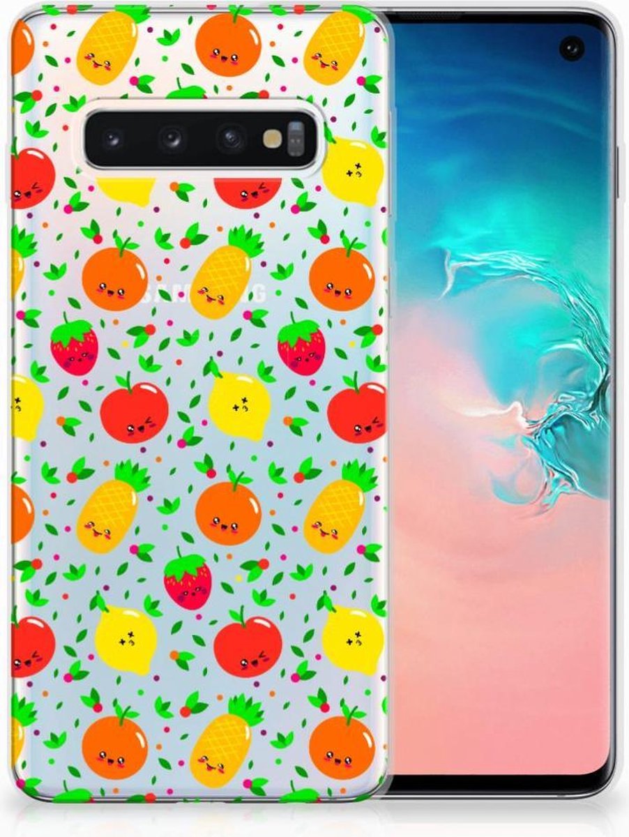 Samsung Galaxy S10 Siliconen Case Fruits