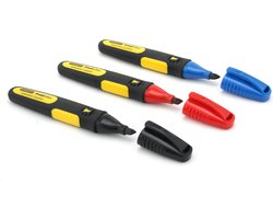 STANLEY FatMax Markeerstift Rood/Zwart/Blauw (x3) - 0-47-315