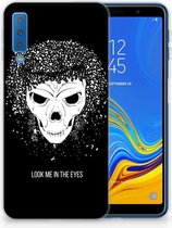 Geschikt voor Samsung Galaxy A7 (2018) TPU Hoesje Skull Hair