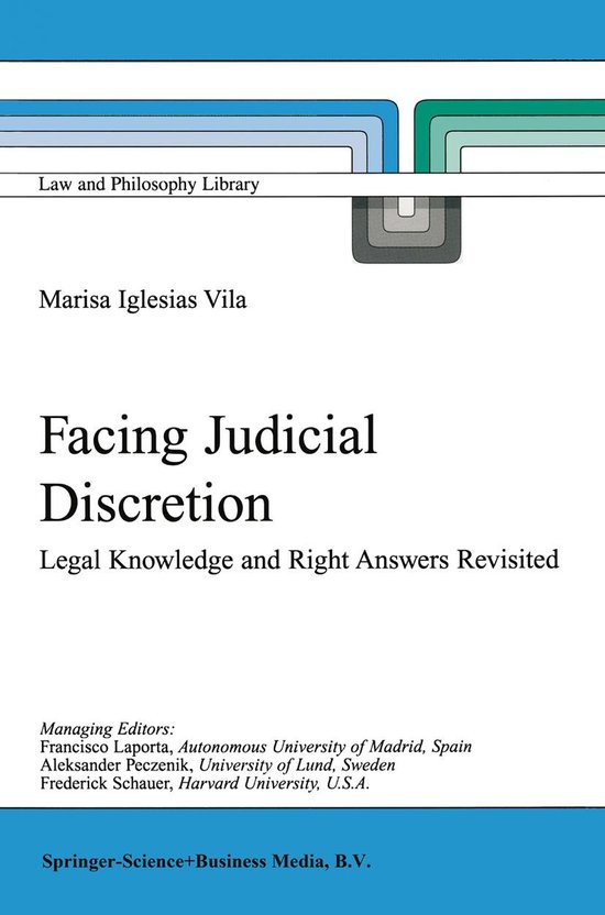 Law and Philosophy Library 49 - Facing Judicial Discretion - cover