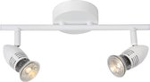Lucide CARO-LED - Plafondspot - LED - GU10 - 2x5W 2700K - Wit