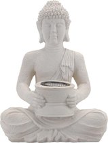Éclairage de jardin statue de Bouddha solaire blanc 31 cm - Éclairage solaire / Éclairage de jardin en images