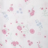 Jollein Blooming - Hydrofiel Multidoeken 115x115 cm - Roze (3-pack)
