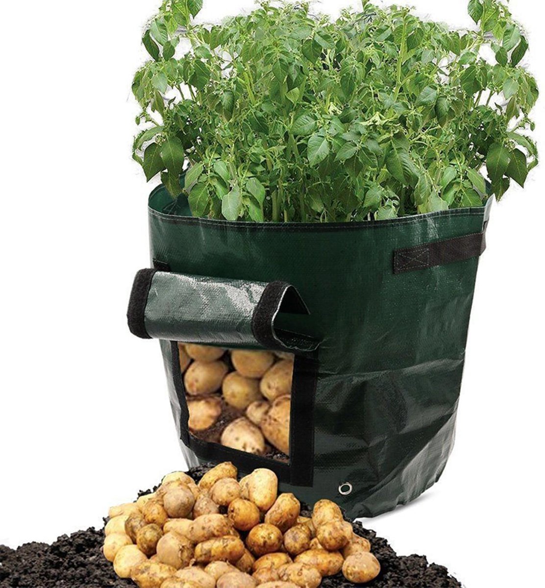 Pomme de terre Grow JARDINIERE PE tissu Plantation Récipient Sac légumes jardinage Sac C#P5 