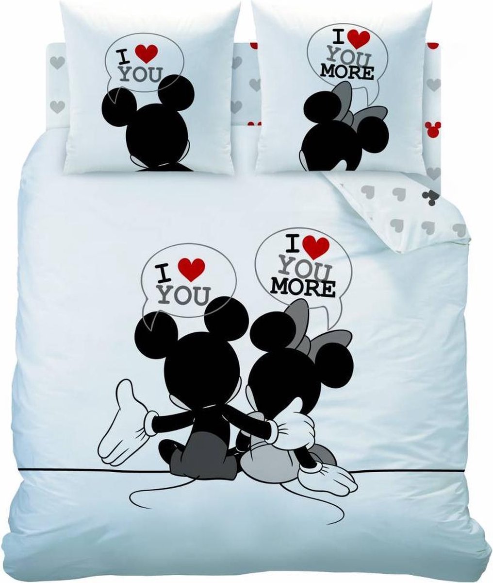Dekbedovertrek Mickey & Minnie Mouse The End -240 x 200/220 cm | bol.com