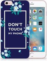 Housse en Cuir Etui de Protection pour Apple iPhone 6 | 6s Coque Téléphone Fleurs Bleues Dtmp