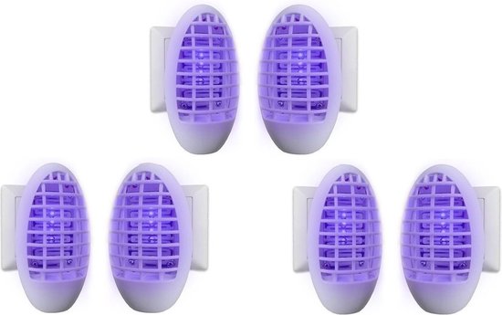 Harmonisch Madeliefje afdeling Bellson Anti-Insectenlamp Stopcontact - 6 Stuks - UV-licht tegen muggen |  bol.com