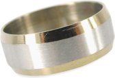 Ruben Robijn Roestvrij stalen ring 2bb - 18,75