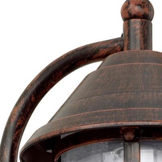 EGLO San Telmo - Éclairage extérieur - Applique - 1 lumière - Brun antique - Transparent